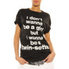 T-Shirt Twin-Set black